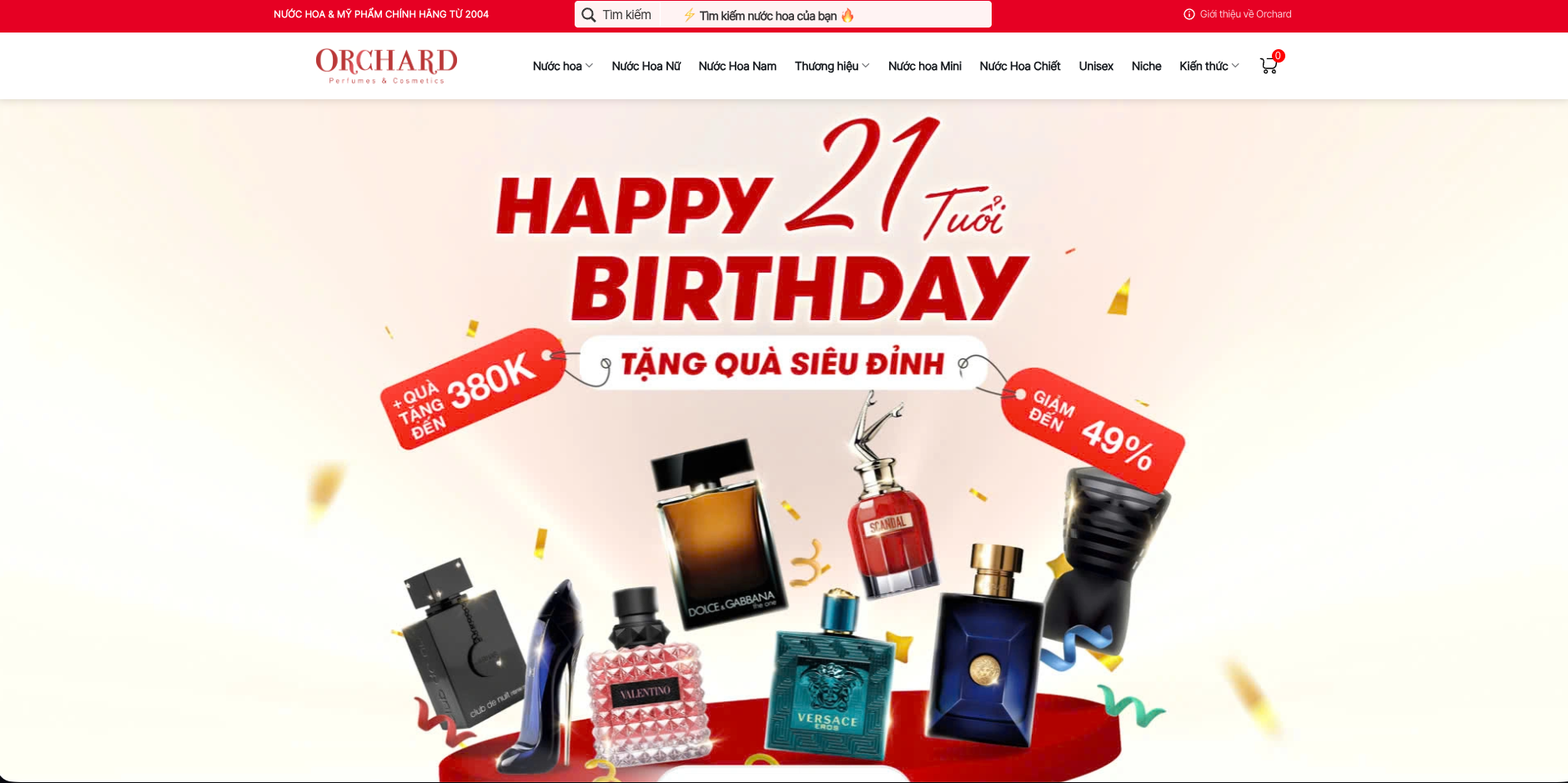Orchard - Website Bán Nước Hoa Laravel Source Code